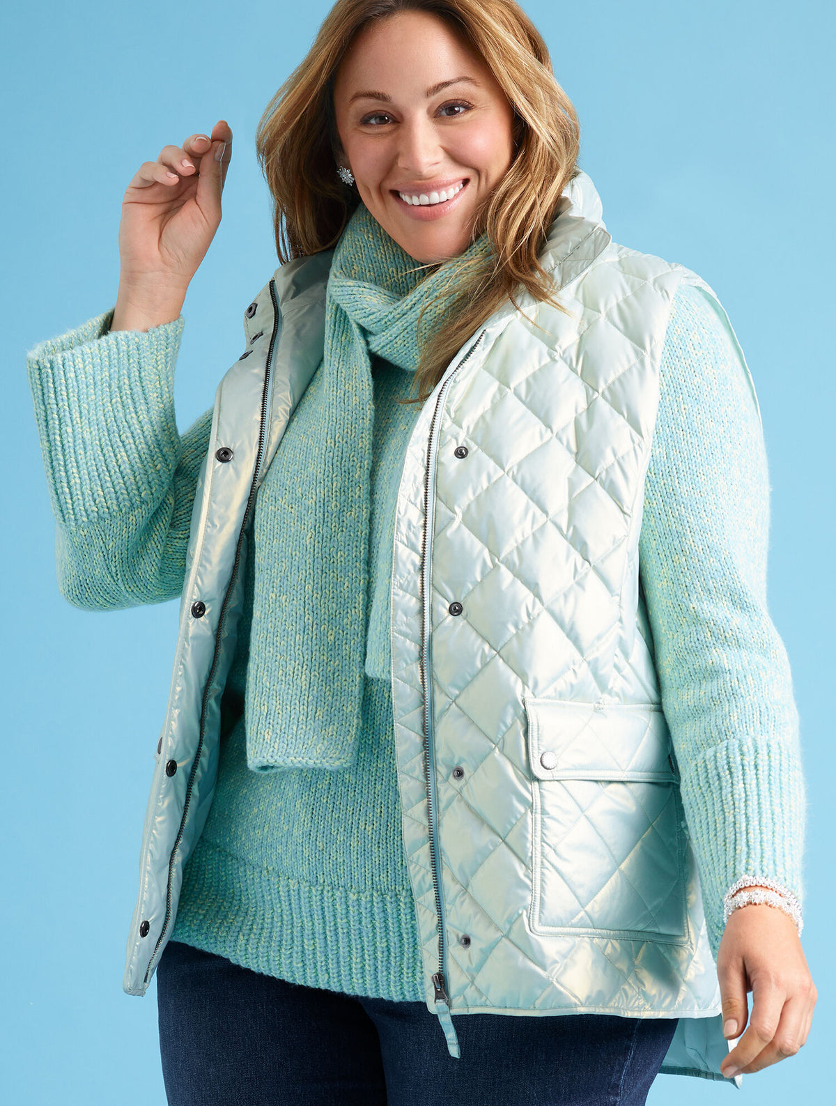 Talbots SHAKER STITCH SWEATER - MARL