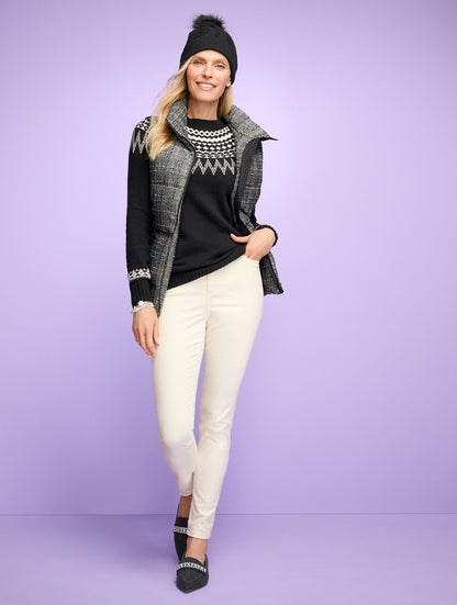 Talbots CREWNECK SWEATER - SPIRITED FAIR ISLE