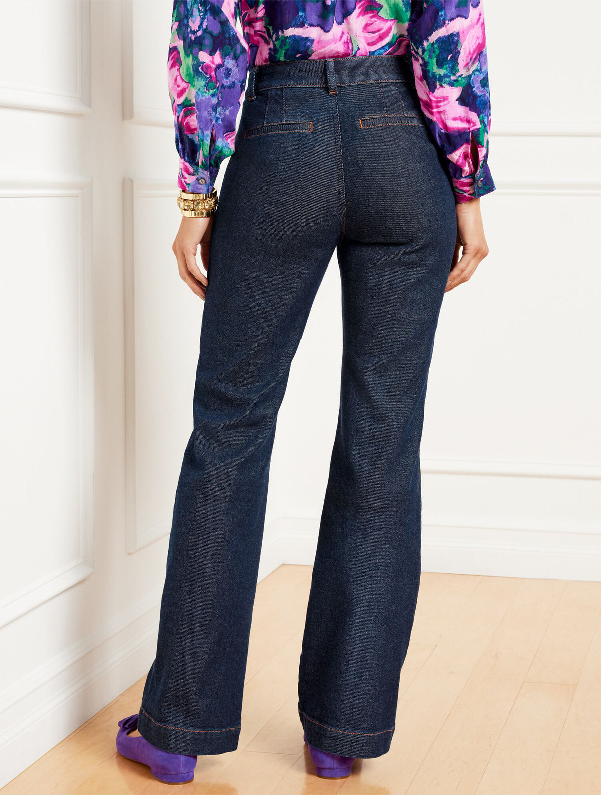 Talbots FLARE LEG JEANS - DAPHNE WASH