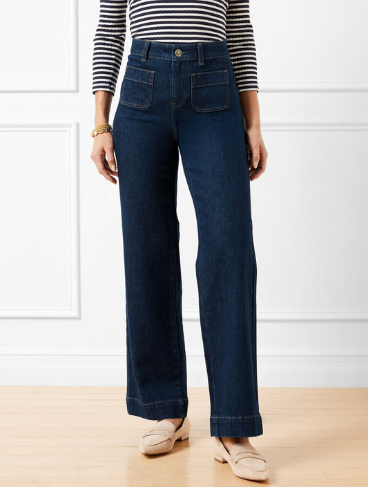 Talbots PATCH POCKET CLASSIC JEAN TROUSERS - ASTORIA WASH