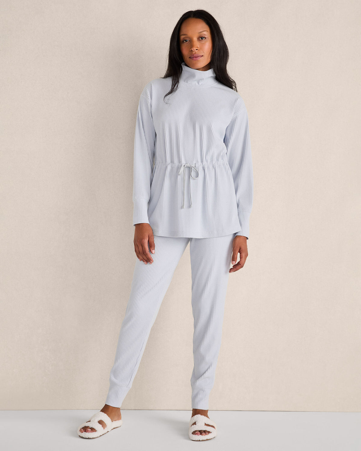 Talbots OTTOMAN RIB DRAWSTRING-WAIST TUNIC