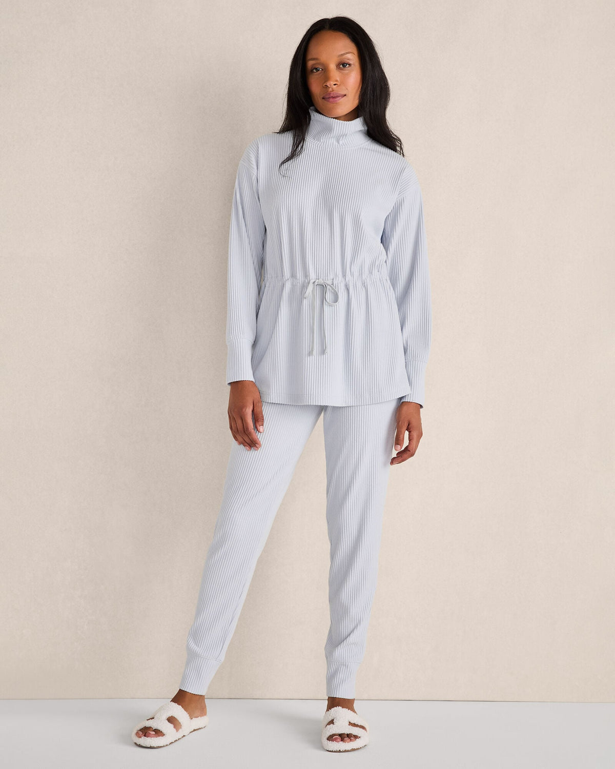 Talbots OTTOMAN RIB DRAWSTRING-WAIST TUNIC