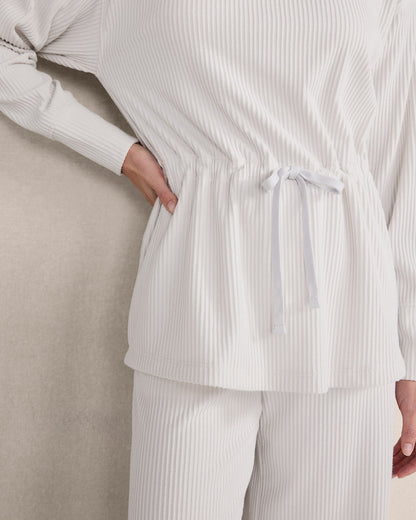 Talbots OTTOMAN RIB DRAWSTRING-WAIST TUNIC