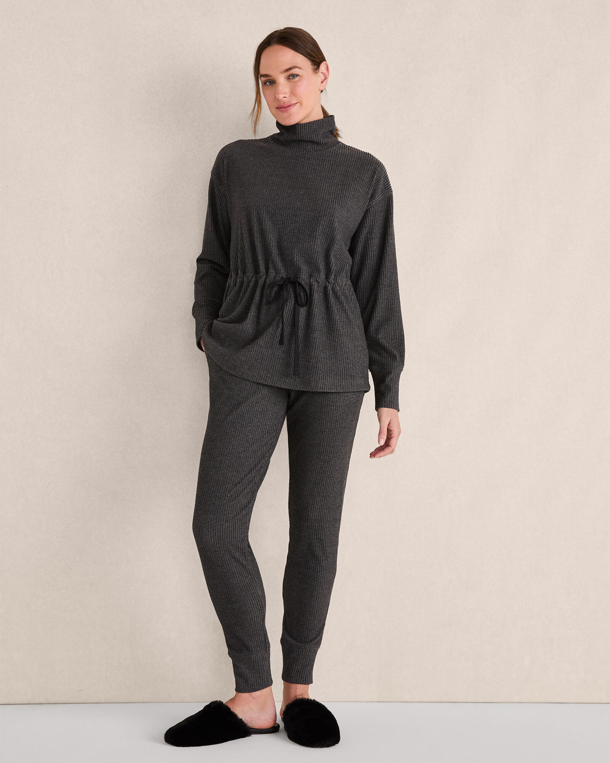 Talbots OTTOMAN RIB DRAWSTRING-WAIST TUNIC