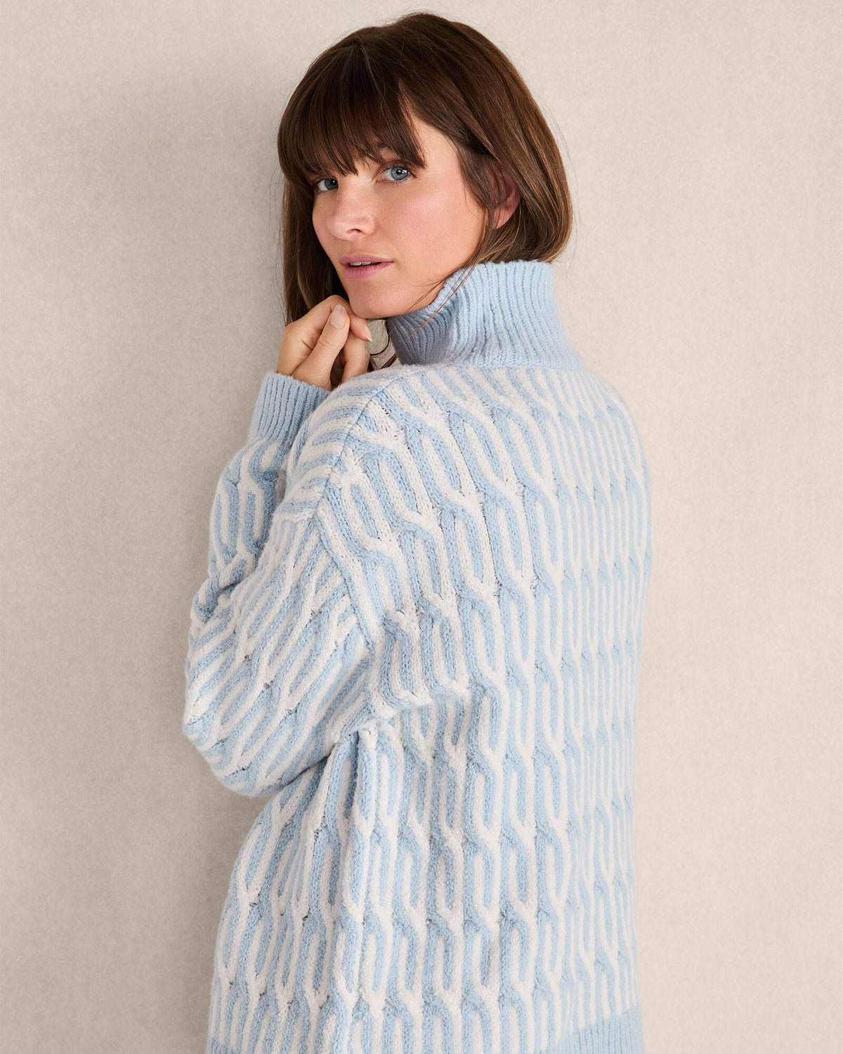 Talbots ORGANIC COTTON JACQUARD SWEATER