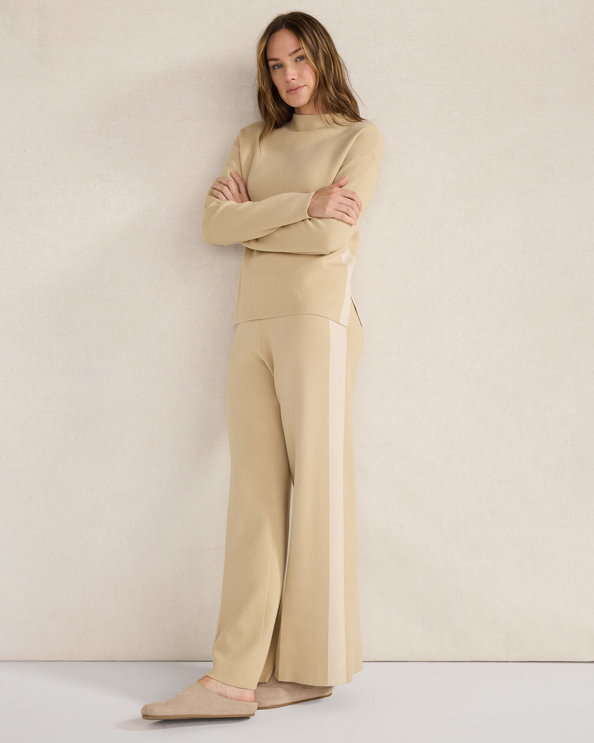 Talbots TUXEDO STRIPE PANTS