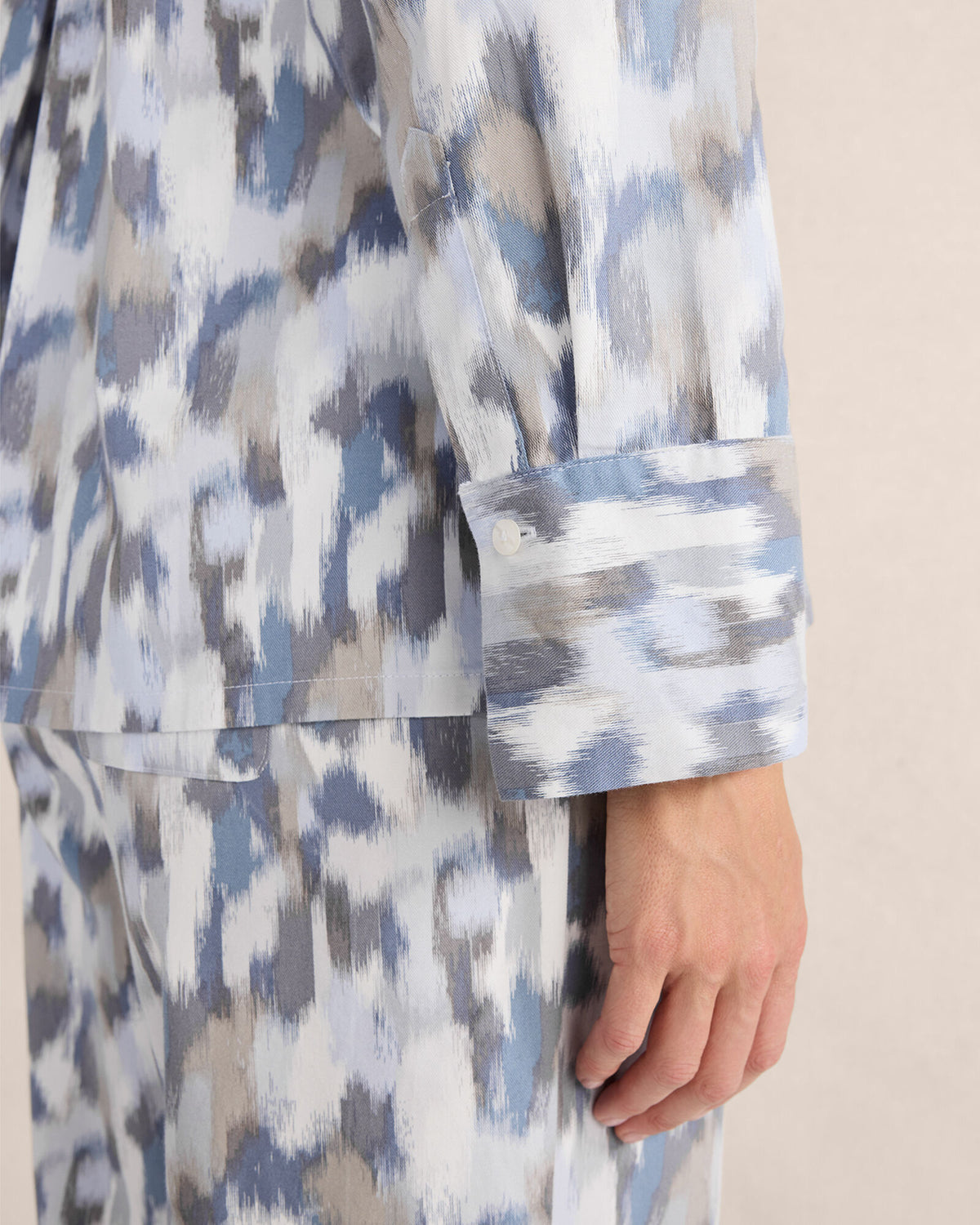 Talbots ORGANIC COTTON BRUSHSTROKE PAJAMA TOP