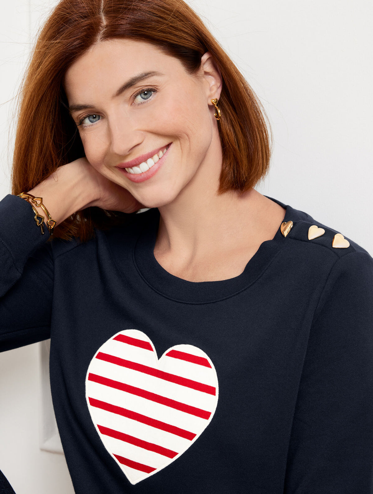 Talbots CREWNECK SWEATSHIRT - HEART