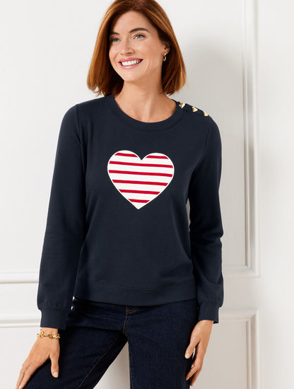 Talbots CREWNECK SWEATSHIRT - HEART