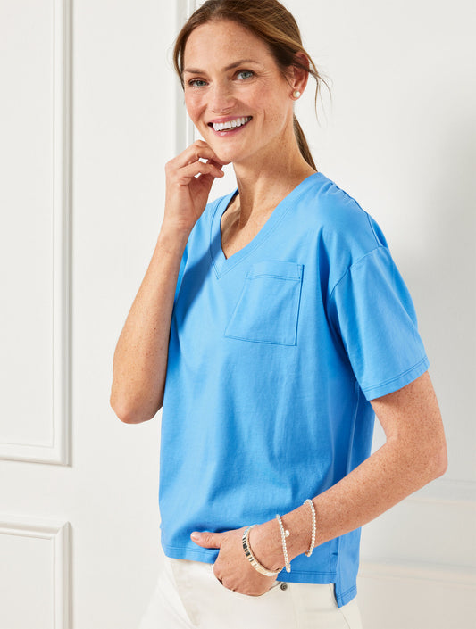 Talbots V-NECK BOXY TEE
