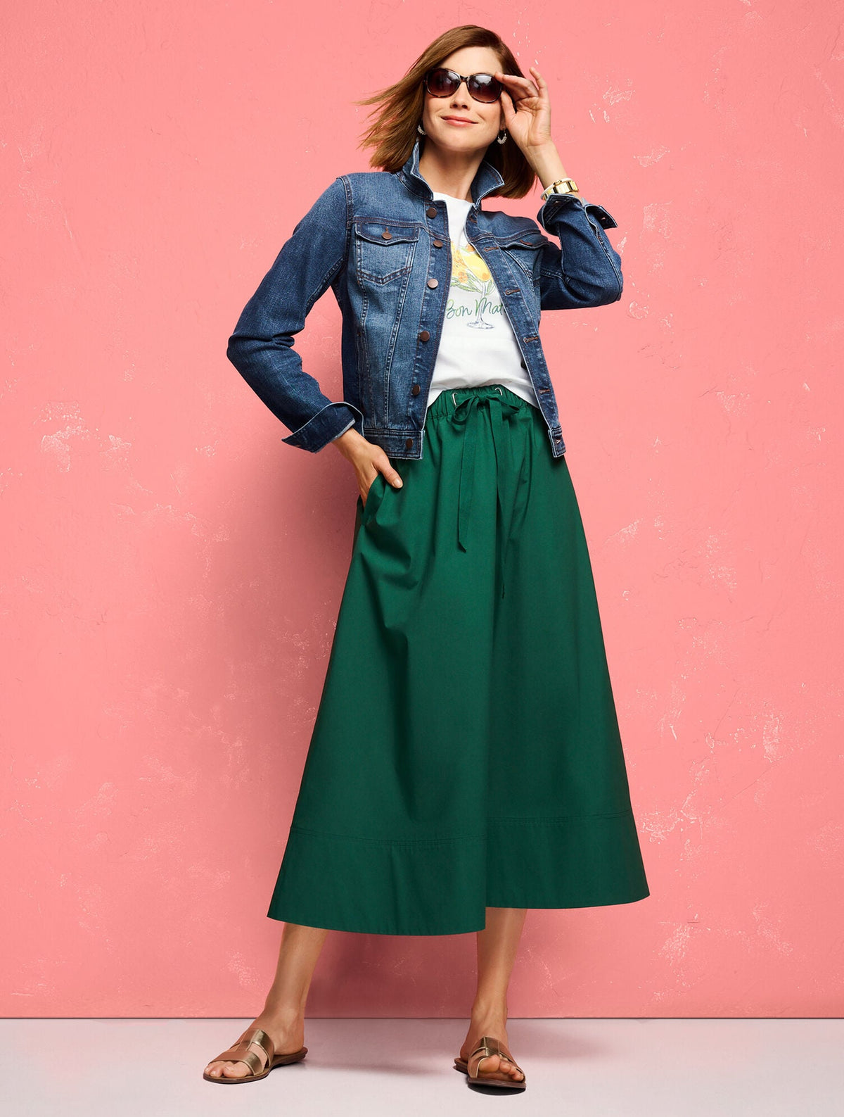 Talbots CREWNECK TEE - MIMOSA