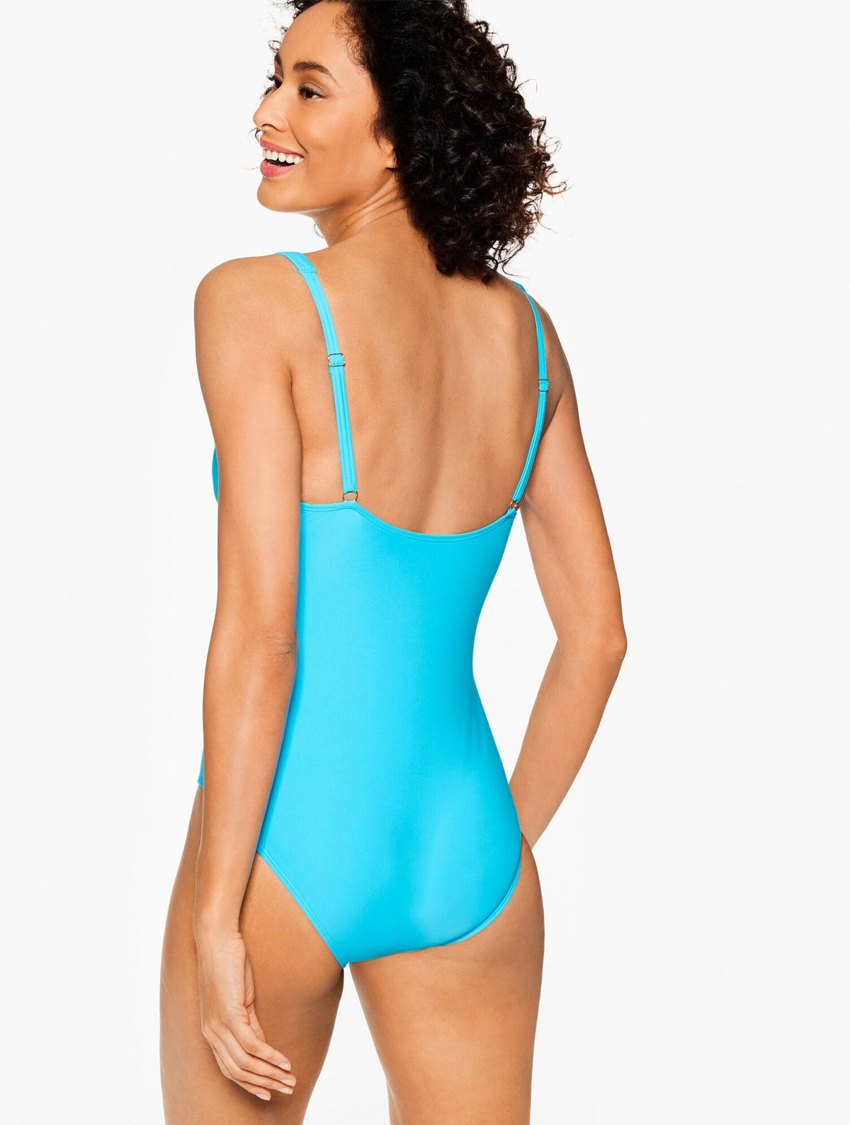 Talbots AQUA CLUB V-NECK ONE-PIECE SWIMSUIT