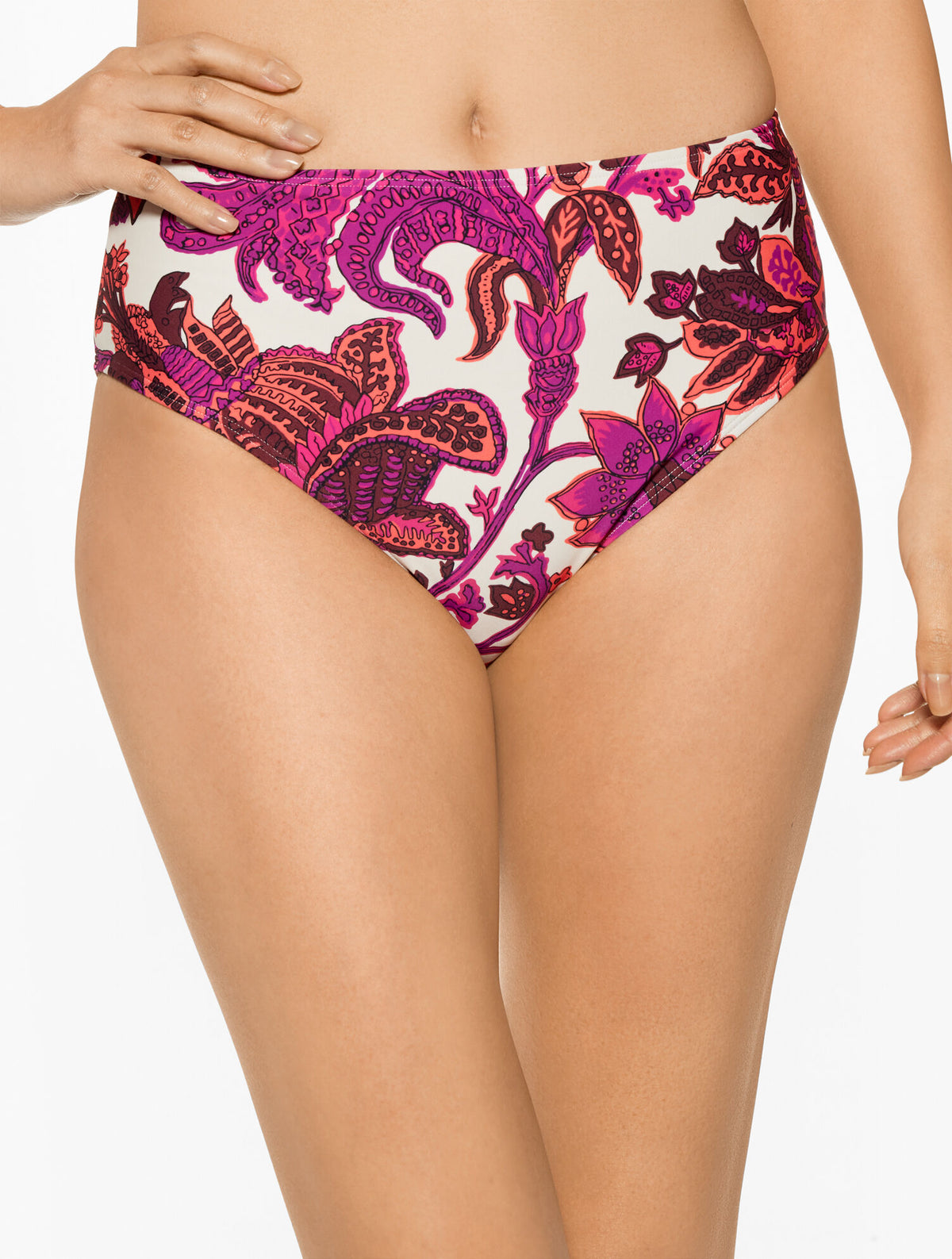 Talbots AQUA CLUB ULTRA HIGH WAIST SWIM BOTTOM - BALI BLOOMS