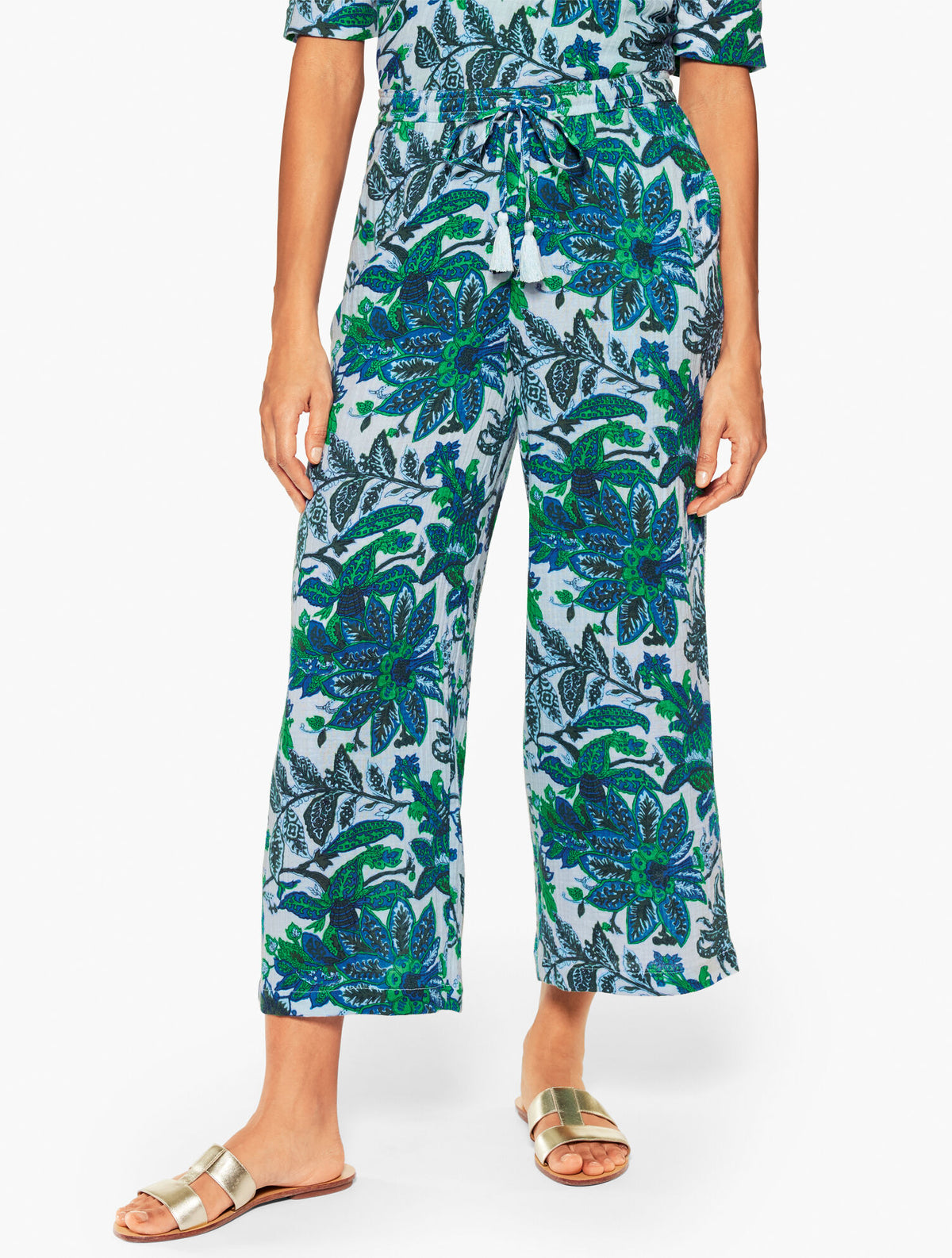 Talbots AQUA CLUB GAUZE PANT COVER-UP - BALI BLOOMS
