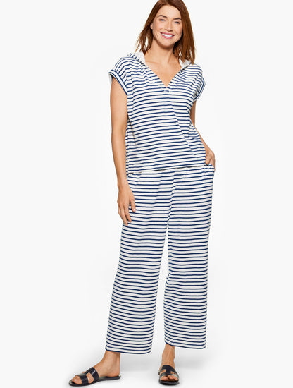 Talbots AQUA CLUB TERRY PANT COVER-UP - STRIPE