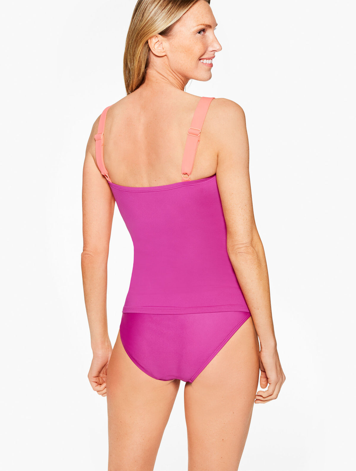 Talbots SUN OCEAN SAND SQUARE NECK TANKINI