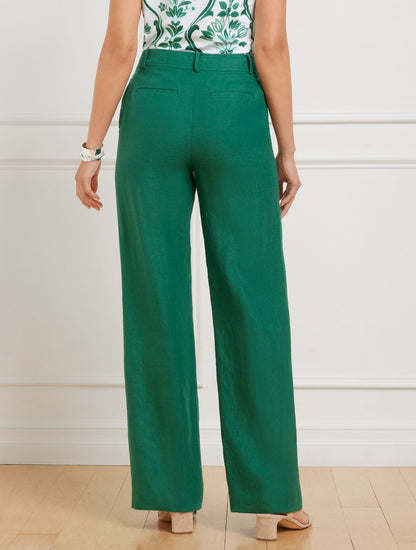 Talbots TALBOTS GREENWICH WIDE LEG LINEN PANTS