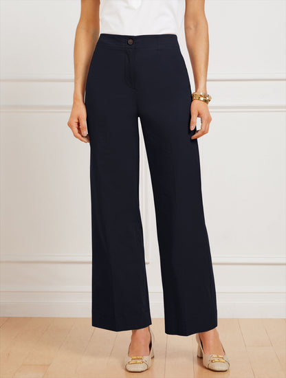 Talbots WIDE ANKLE FRESH POPLIN PANTS