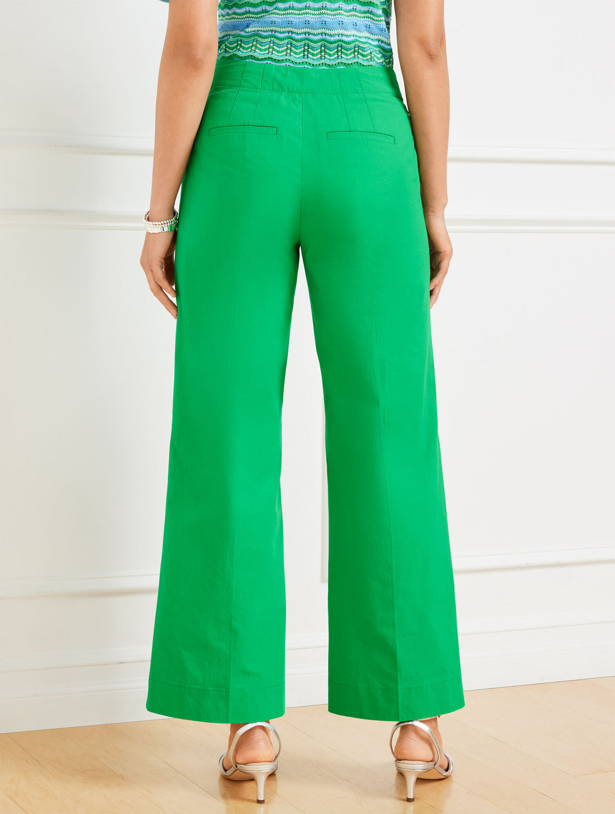 Talbots WIDE ANKLE FRESH POPLIN PANTS