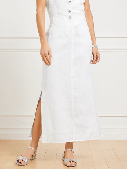 Talbots CLASSIC LINEN TROUSER SKIRT