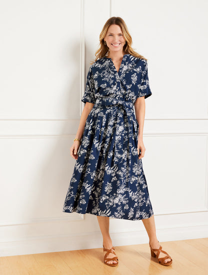 Talbots PIPER PLEATED SKIRT - PENCIL BUTTERFLY