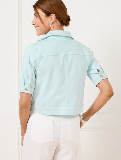Talbots SHORT SLEEVE JEAN JACKET - COLORS
