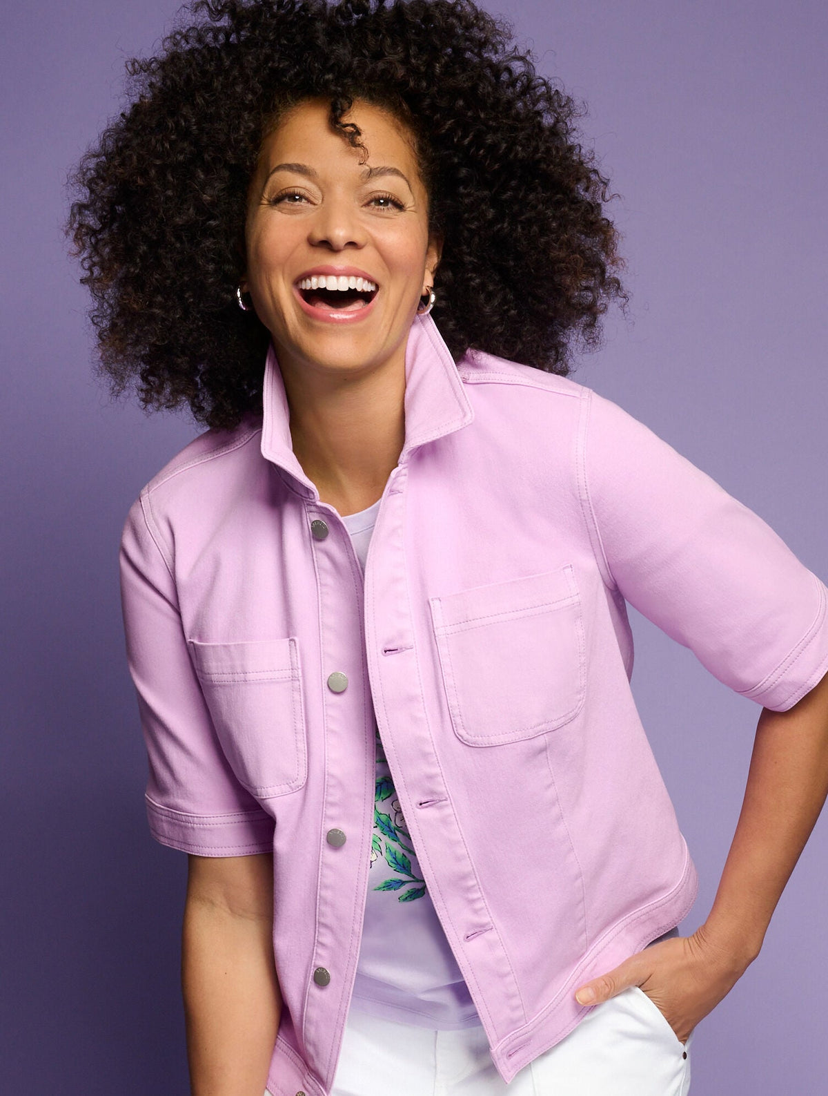Talbots SHORT SLEEVE JEAN JACKET - COLORS