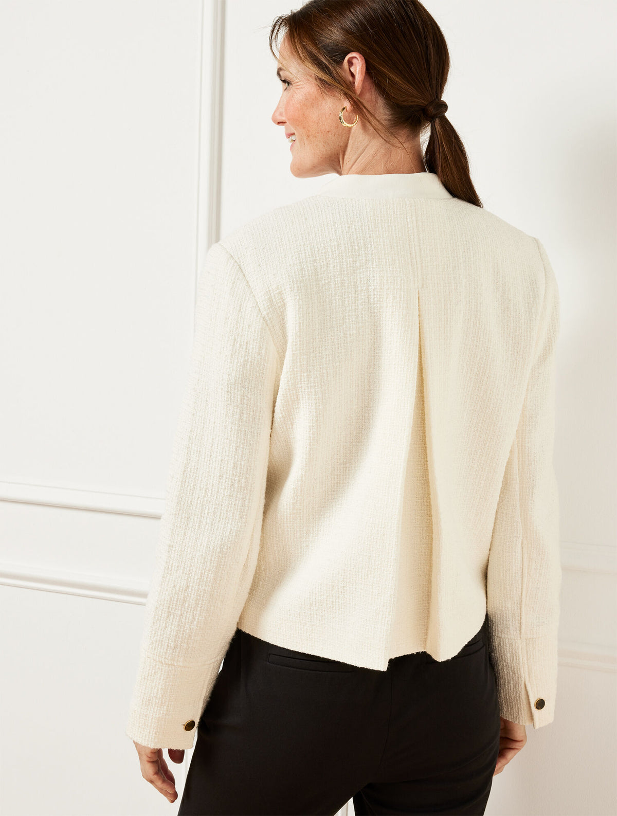 Talbots SWING BACK BOMBER JACKET