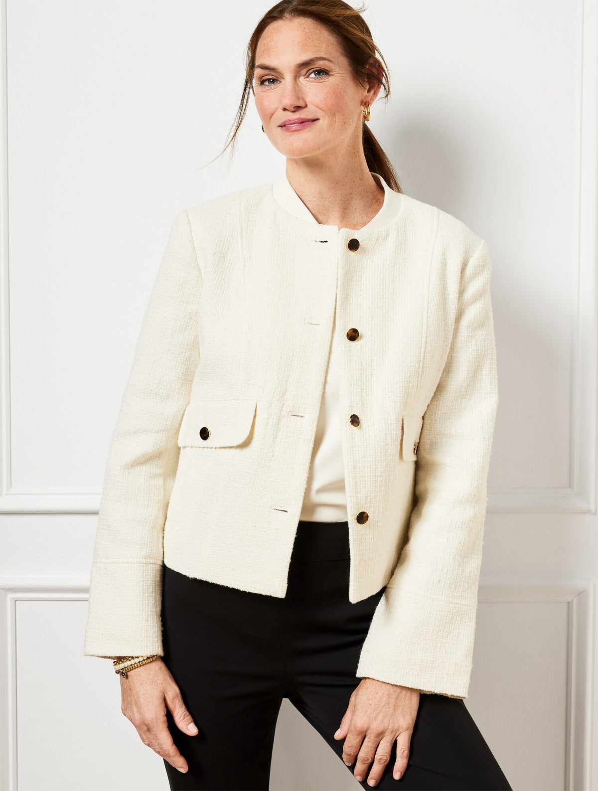 Talbots SWING BACK BOMBER JACKET
