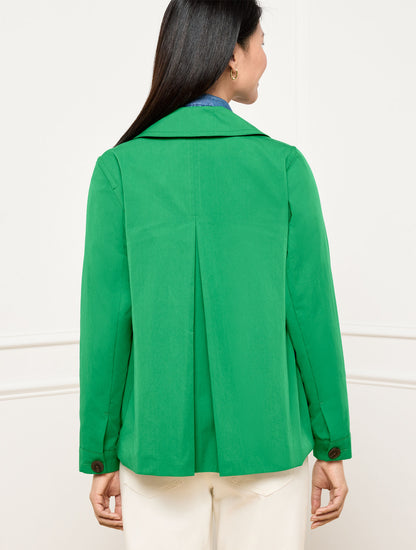 Talbots TWILL SHORT TRENCH COAT