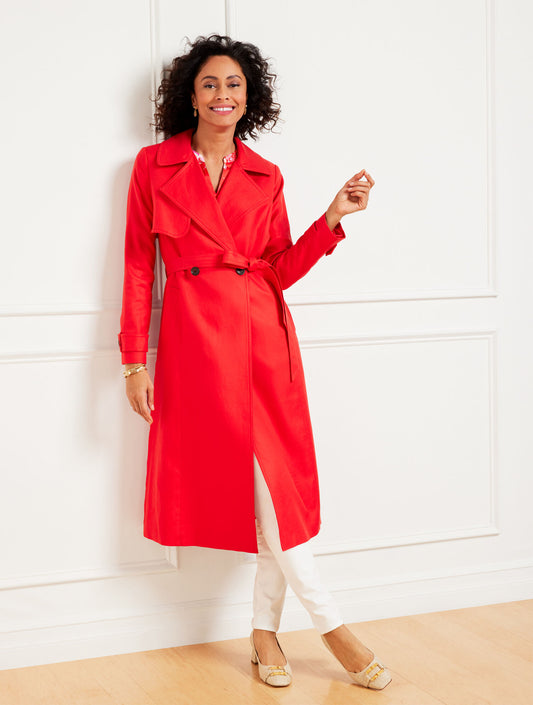 Talbots BELTED TRENCH COAT