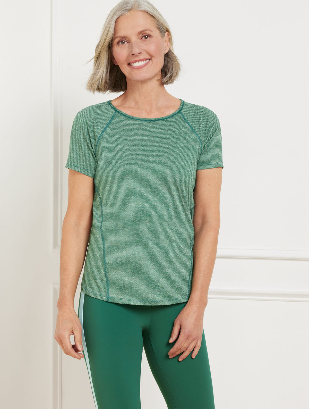 Talbots ACTIVE STRETCH JERSEY SHORT SLEEVE TEE