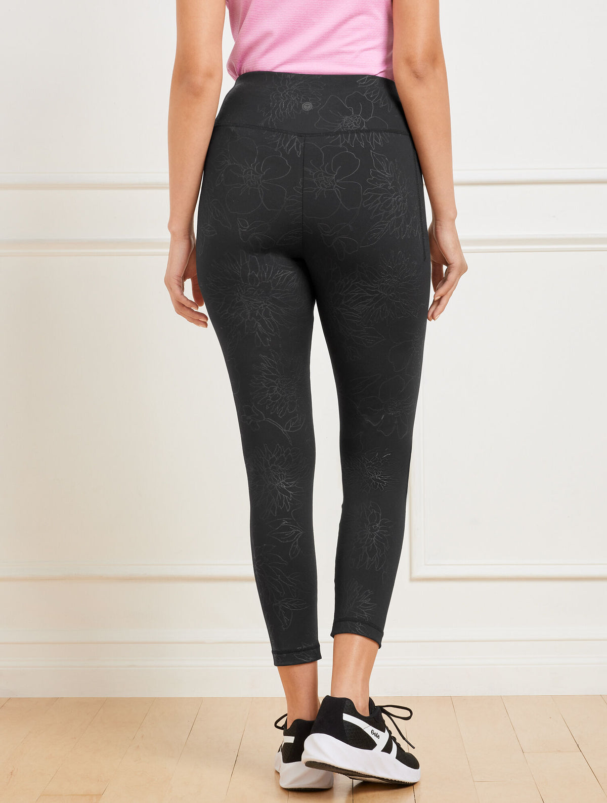 Talbots OUT & ABOUT LEGGINGS - EMBOSSED FLORAL
