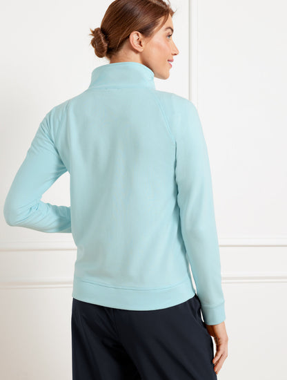 Talbots MODAL FRENCH TERRY FULL ZIP JACKET