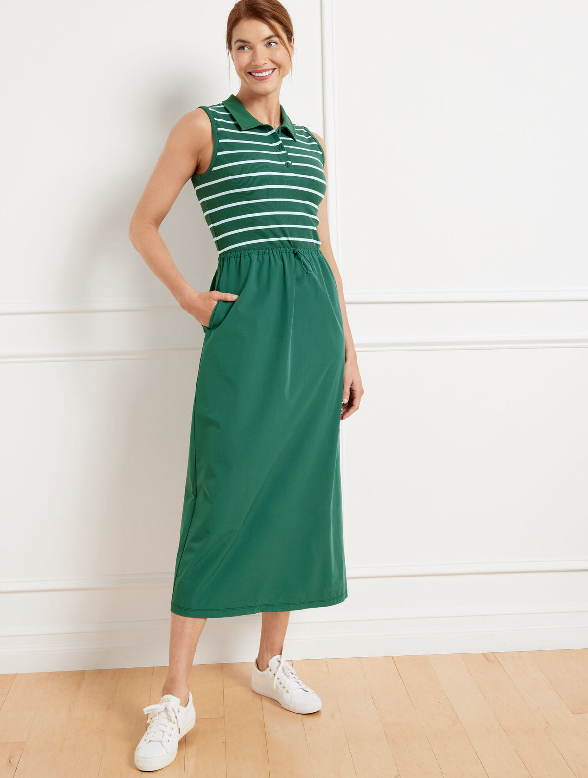 Talbots MIXED MEDIA POLO DRESS