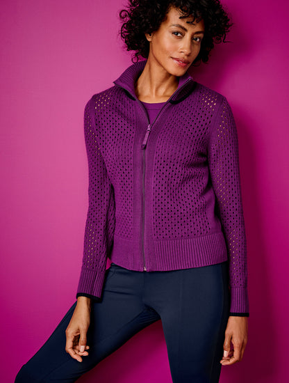 Talbots COOLMAX® FULL ZIP SWEATER JACKET