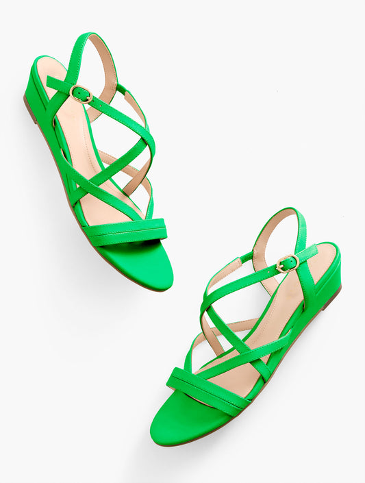 Talbots CAPRI NAPPA WEDGE SANDALS
