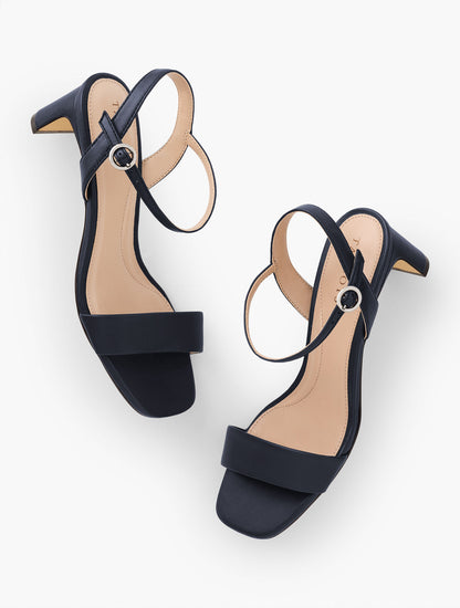 Talbots CAYDEN NAPPA BLOCK HEEL SANDALS