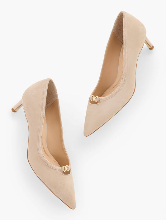 Talbots ELENA SUEDE POINTED TOE PUMPS
