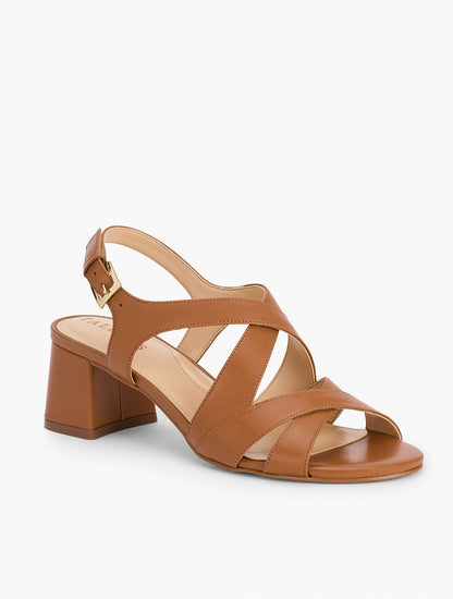 Talbots MILLIE STRAPS NAPPA BLOCK HEEL SANDALS