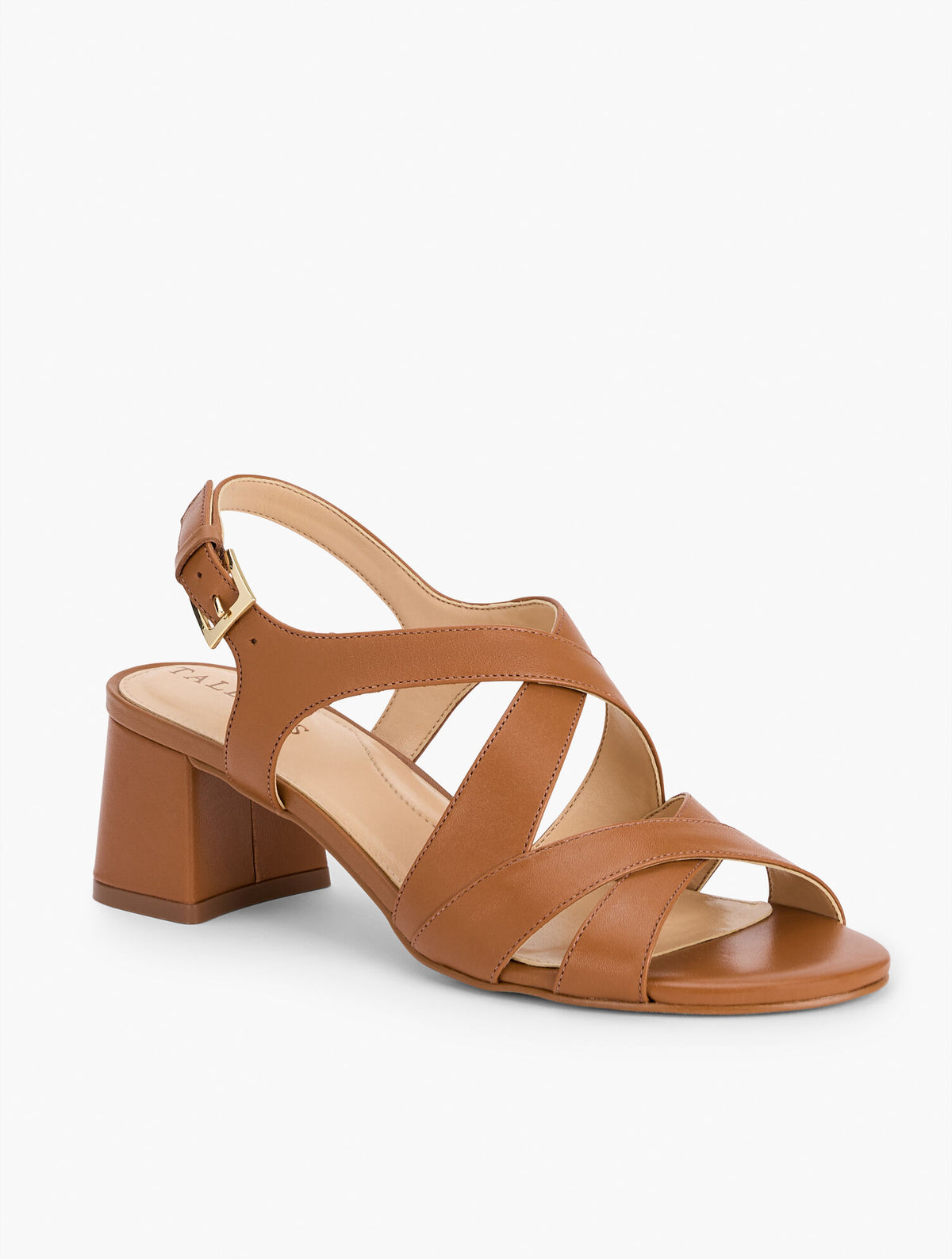 Talbots MILLIE STRAPS NAPPA BLOCK HEEL SANDALS