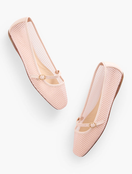 Talbots SLOAN MARY JANE MESH FLATS