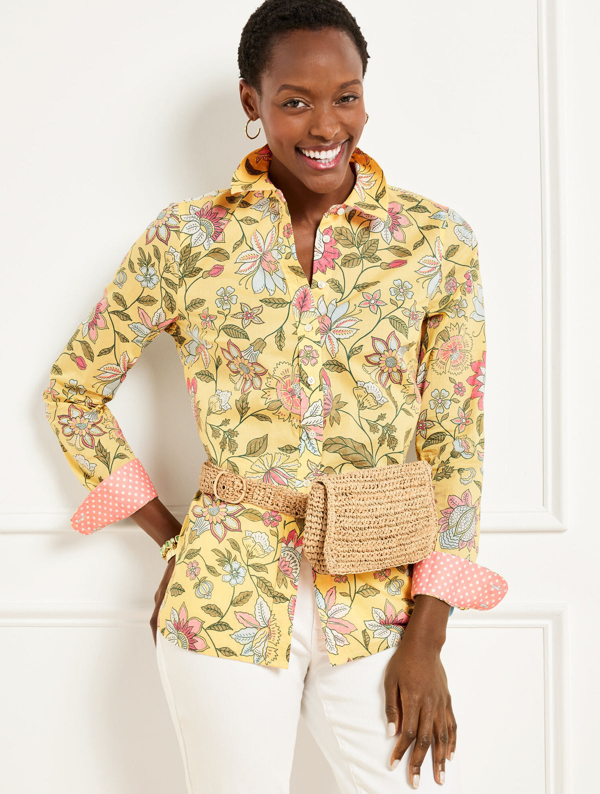 Talbots HAT ATTACK STRAW BELT BAG