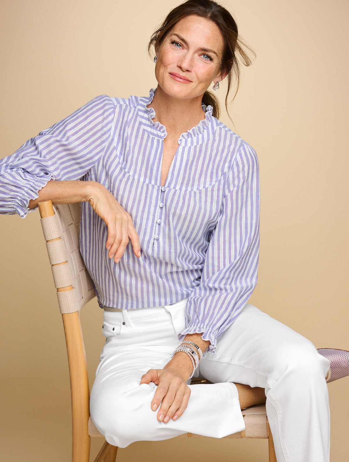 Talbots CHARMING STRIPE TOP