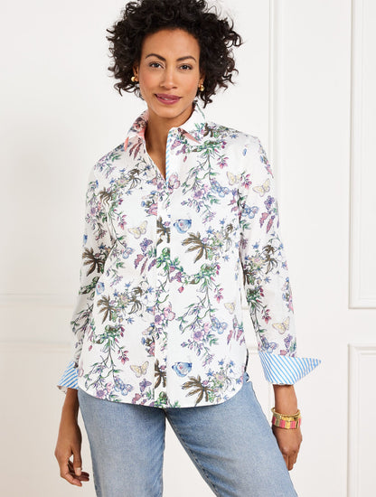 Talbots MODERN CLASSIC SHIRT - PENCIL BUTTERFLY
