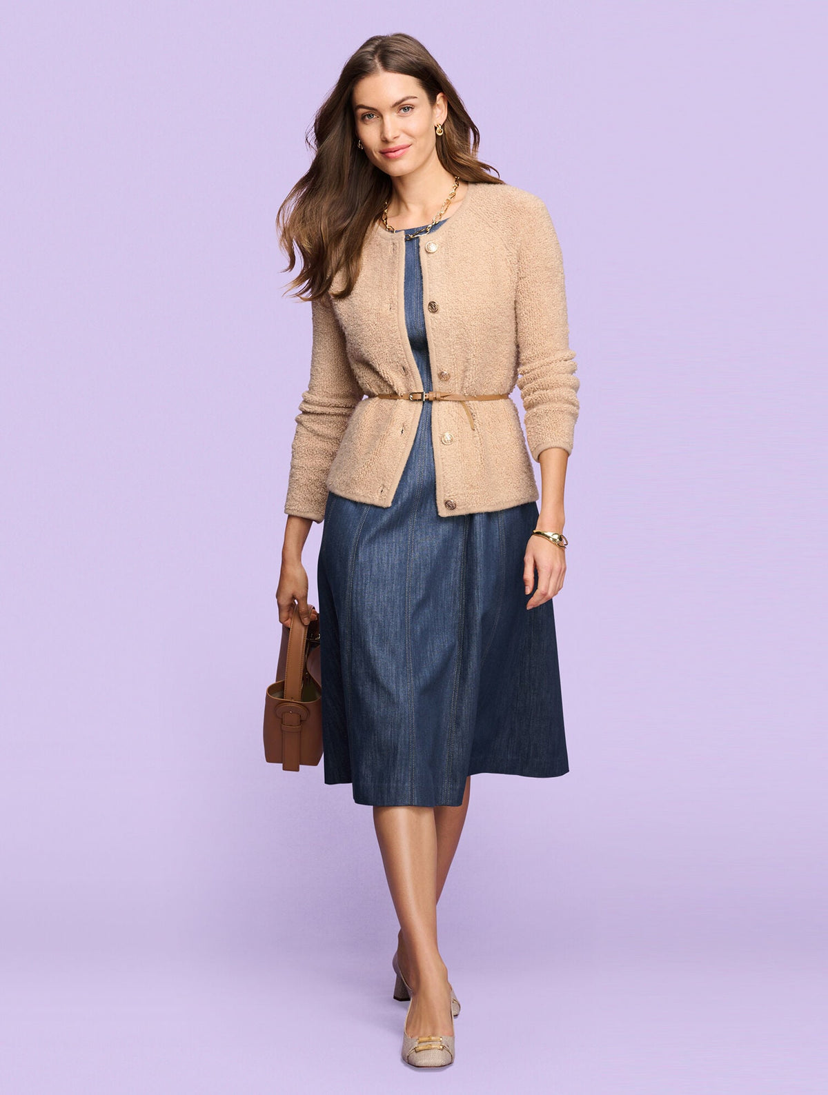 Talbots REFINED DENIM DRESS