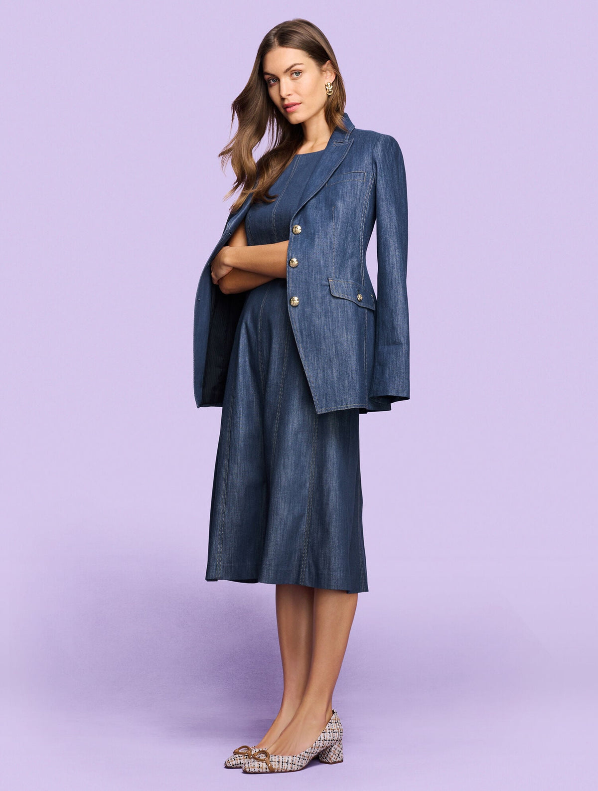 Talbots REFINED DENIM DRESS