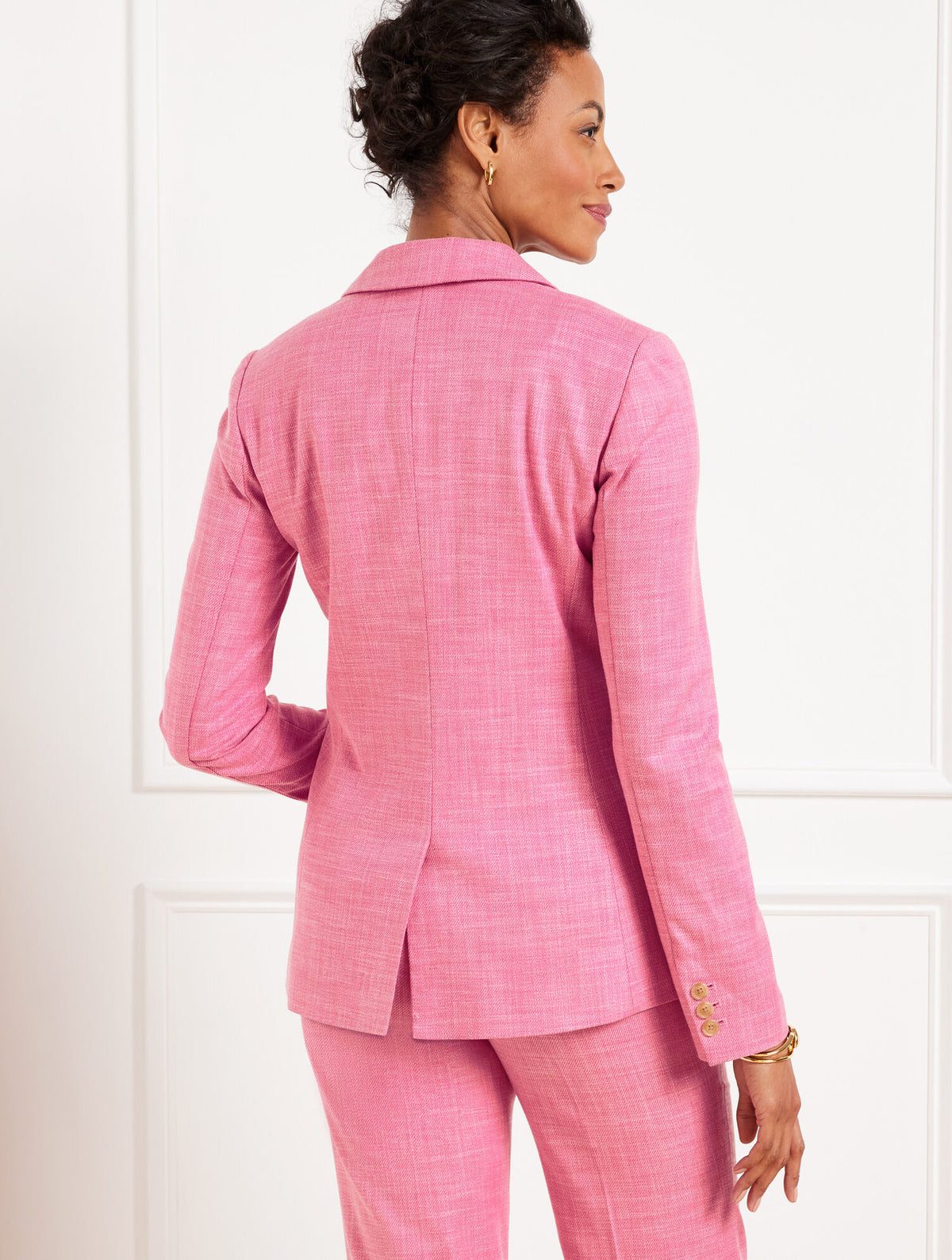 Talbots SINGLE BUTTON TWILL BLAZER