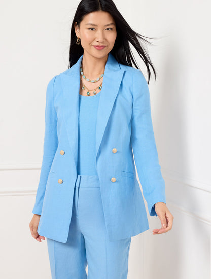 Talbots NO CLOSE LINEN BLAZER