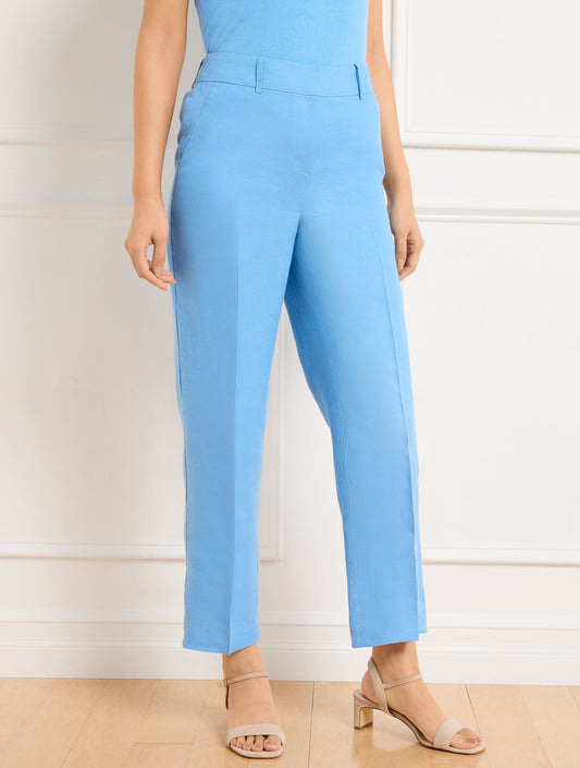 Talbots STRAIGHT ANKLE LEG LINEN PANTS